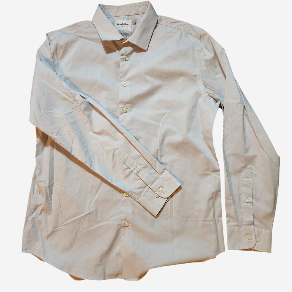 Goodfellow & Co Dress Shirt Men’s Large Pale Green Button Up Long Sleeve